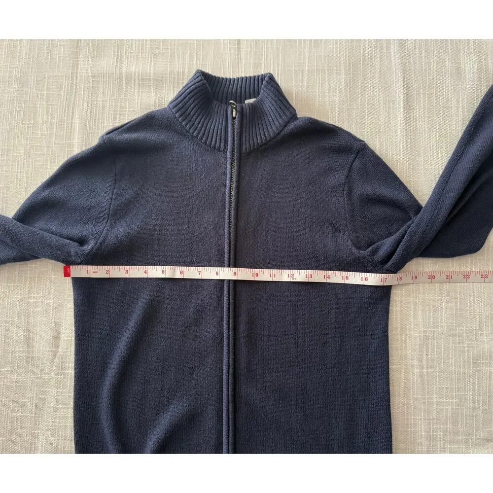 The Children’s Place Boys’ Zip-Up Sweater | Size 10/12 | Navy | Knit Cardigan